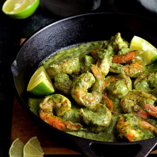 Shrimp in Avocado Butter