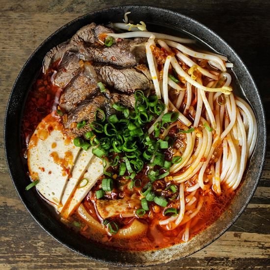 Spicy Beef Noodle Soup (Bun Bo Hue)