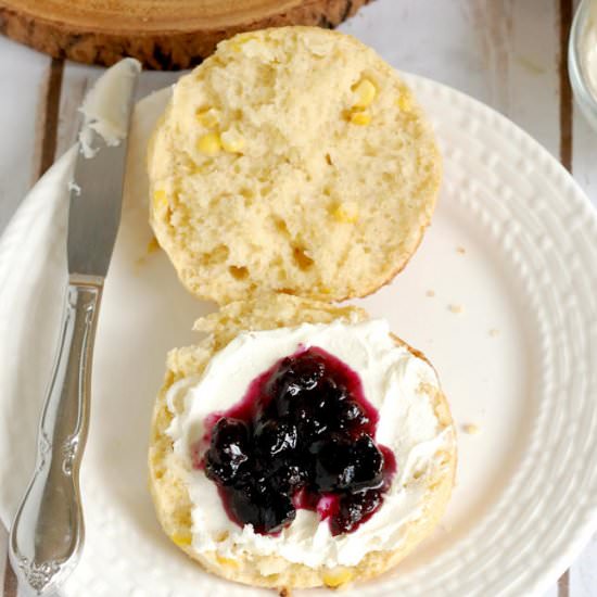Fresh Corn Scones w/ Lime & Cinnamon