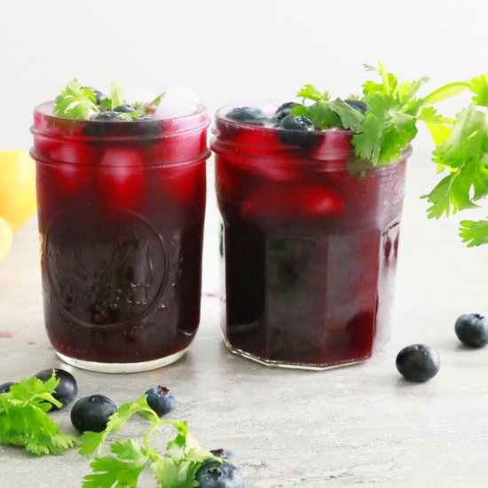 Blueberry Cilantro Margarita