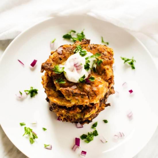 Healthy Zucchini Pancakes