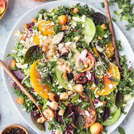 Tomato & Cherry Kale Salad