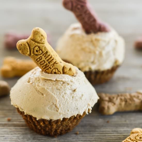 Peanut Butter & Banana Pupcakes