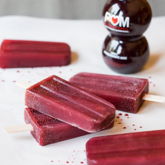 Pomegranate Chia Popsicles