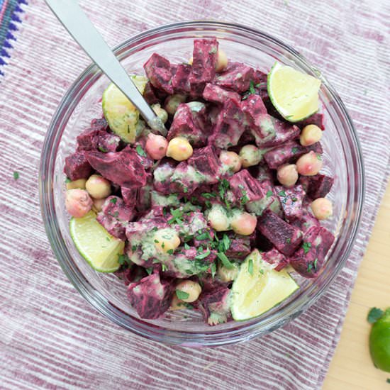 Beet Salad w/ Coconut Lime Dressing