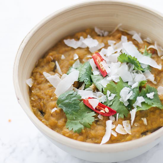 Turmeric and Red Lentil Dhal