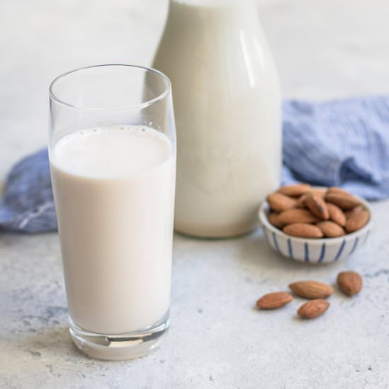 Homemade almond milk