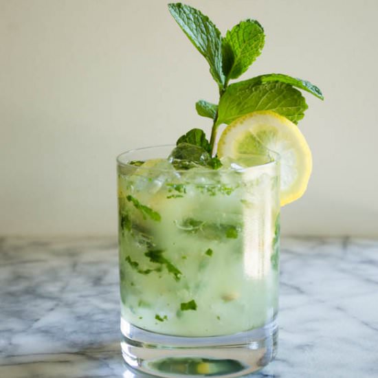 Lemon Mint Caipirinha