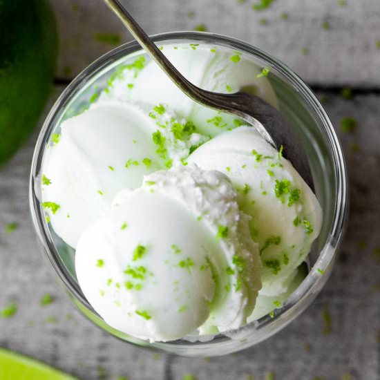 Lime Chiffon Ice Cream