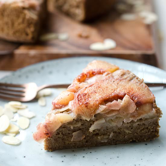 Upside Down Peach Cake