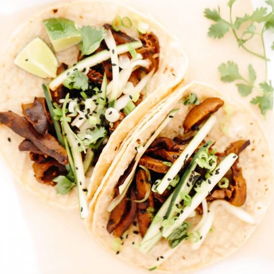 Vegan BBQ Mushroom Tacos