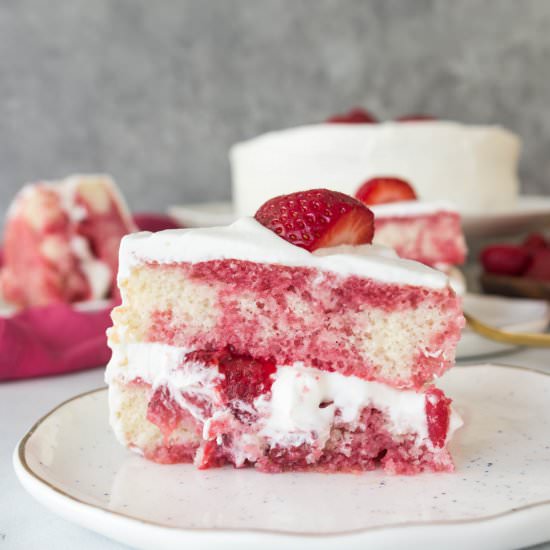 Strawberry Shortcake Layer Cake