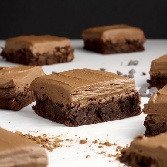 Milk Chocolate Frosted Brownies