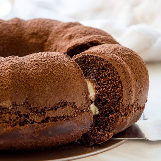 Chocolate Bundt Cake w/ Mascarpone