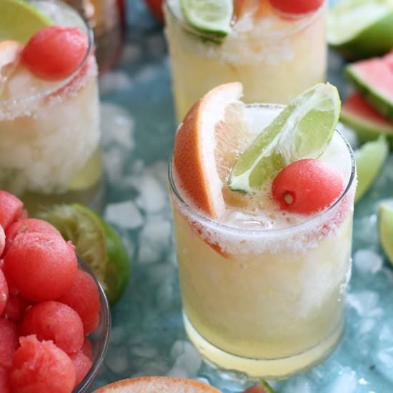 Grapefruit Watermelon Beergaritas