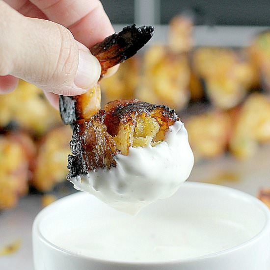 Bacon-Wrapped BBQ Stuffed Shrimp