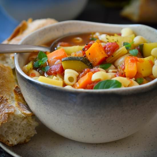 Sopa Minestrone Vegan