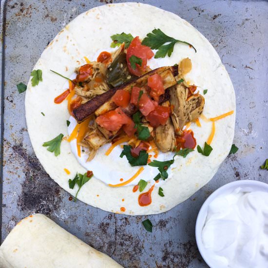 Roasted Chicken and Jalapeno Tacos