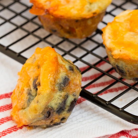 Black Bean Frittata Bites