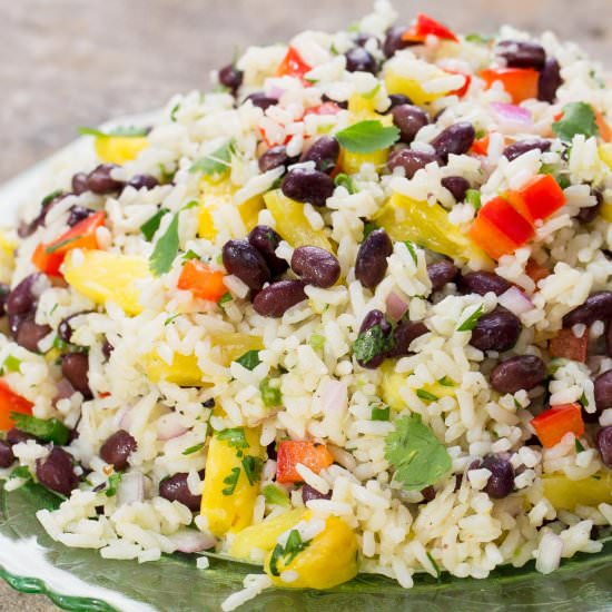 Black Bean Coconut Rice Salad