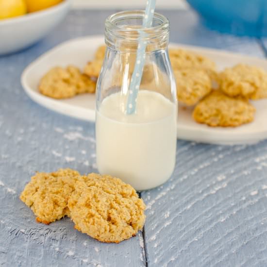 Lemon Oat Coconut Cookies