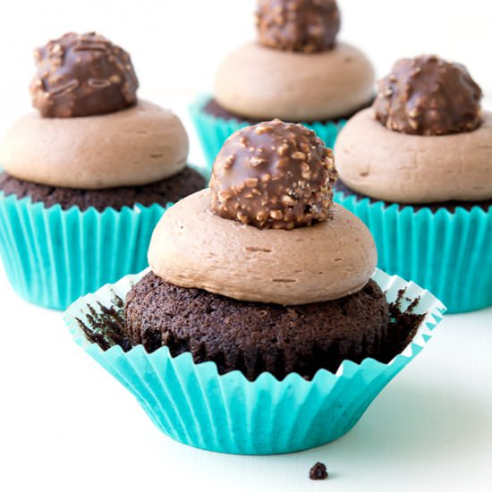 Nutella Chocolate Cupcakes