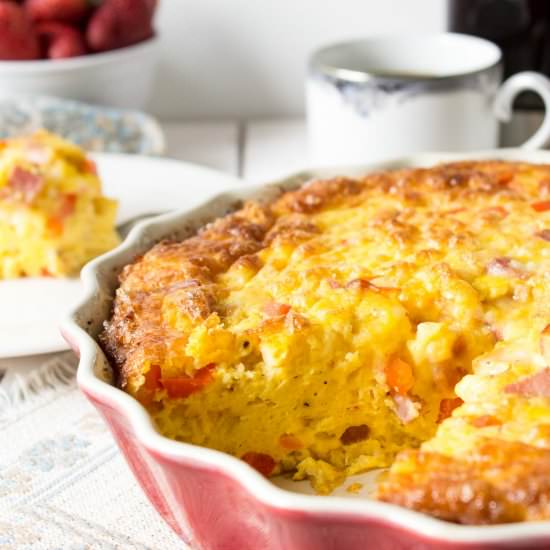 Cheesy Baked Egg Casserole