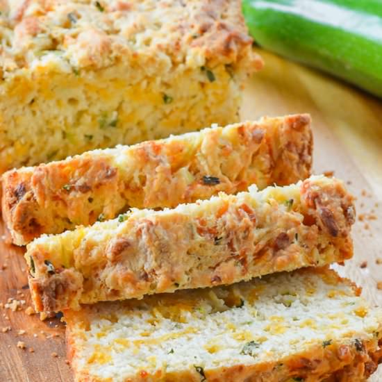 Zucchini Cheddar Cheese Beer Bread