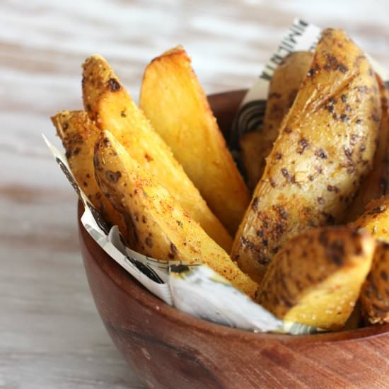 Spicy Baked Potato Wedges