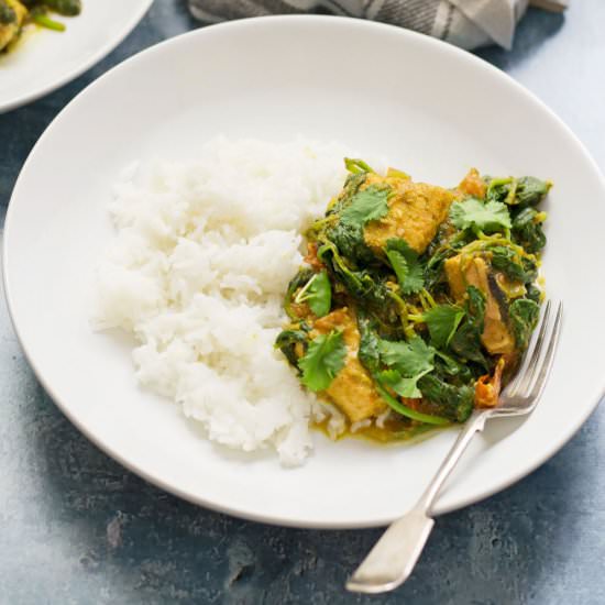Healthy Salmon and Tomato Curry