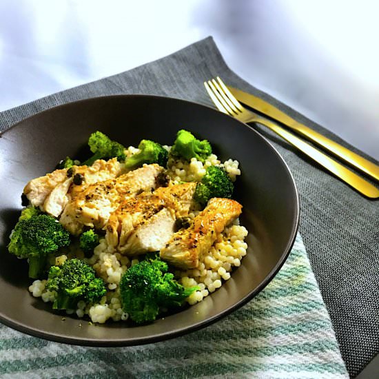 Seared Chicken and Couscous