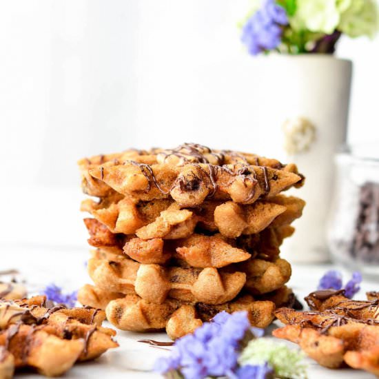Waffle Maker Peanut Butter Cookies