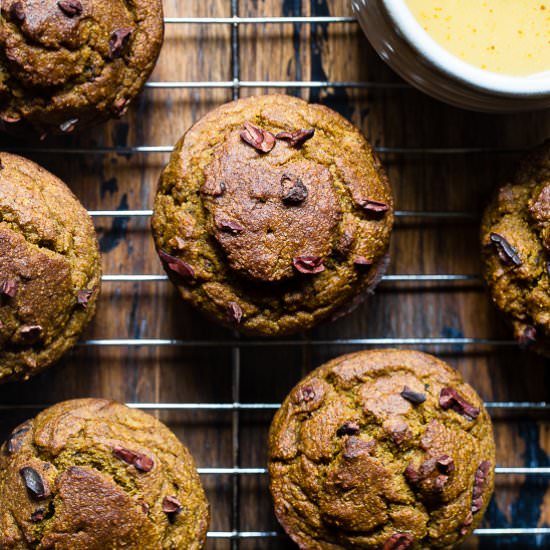 Healthy Turmeric Banana Muffins