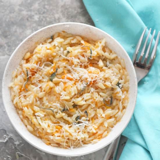 Squash & Sage Orzo Pasta