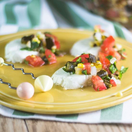Poblano Salsa Caprese