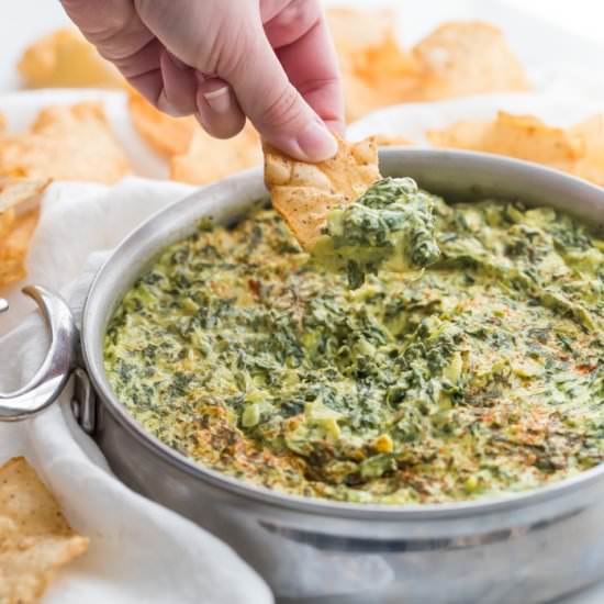 paleo spinach artichoke dip