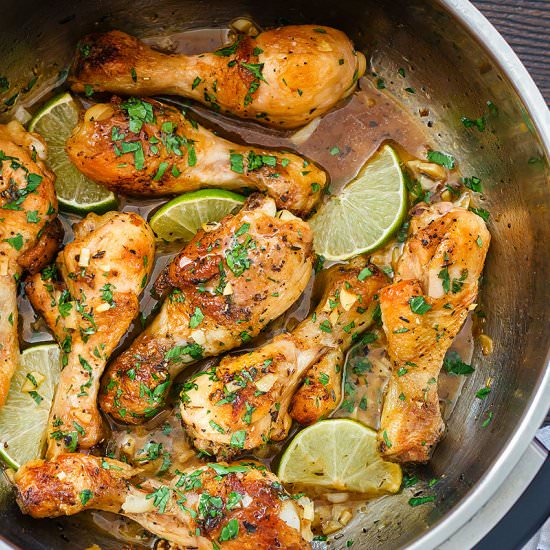 Quick Braised Lime Chicken