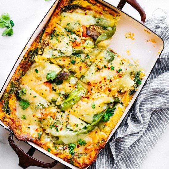 Hatch Green Chile Egg Casserole