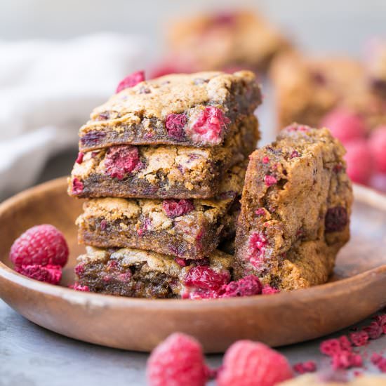 Raspberry Blondies
