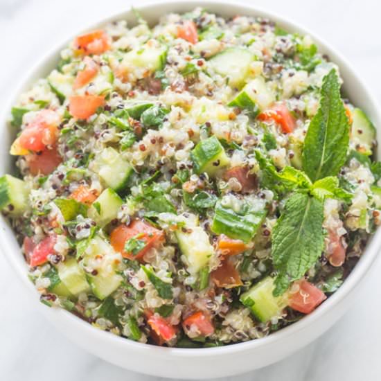 Low Fodmap Quinoa Tabbouleh