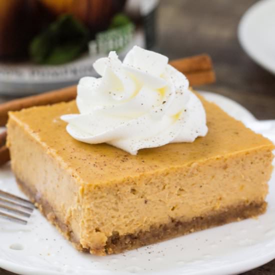 Pumpkin Cheesecake Bars