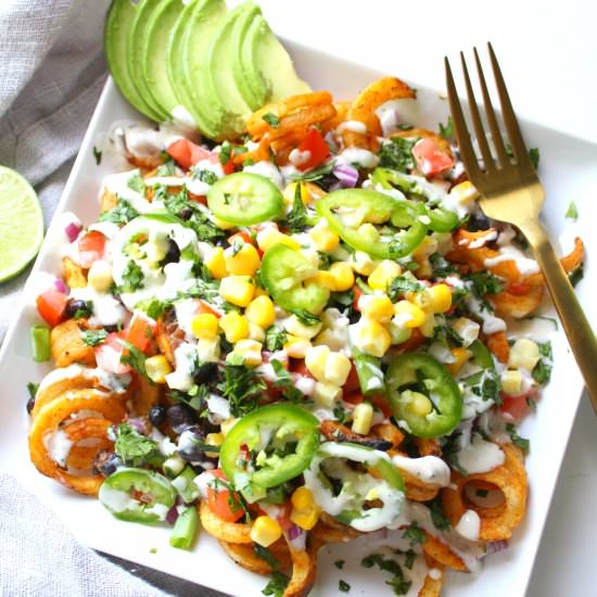 Loaded Vegan Taco Fries