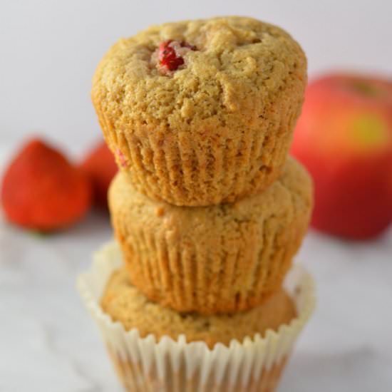 Strawberry Apple Muffins