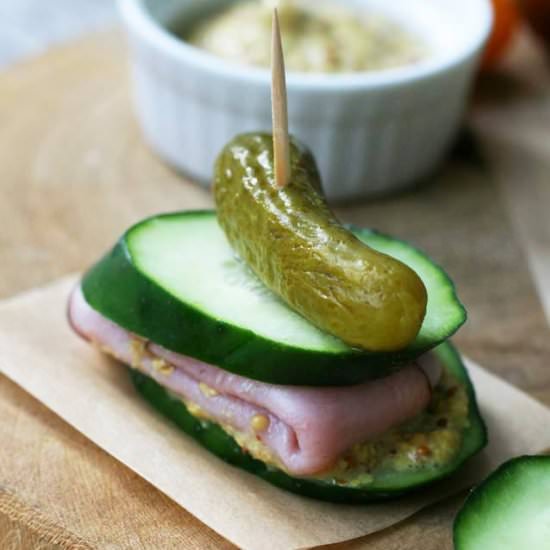 Breadless Cucumber Sandwiches