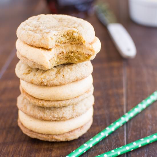 Maple Pumpkin Sandwich Cookies