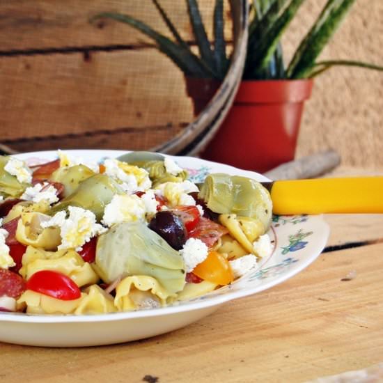 Tortellini And Artichoke Salad