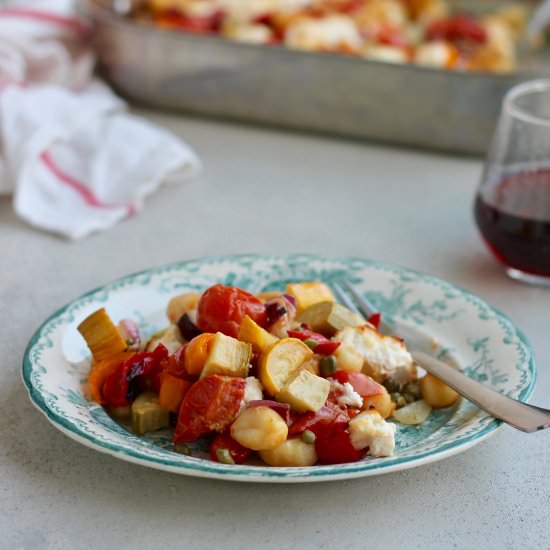 One-Pan Vegetable Gnocchi Bake