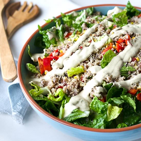 Loaded Vegan Caesar Salad