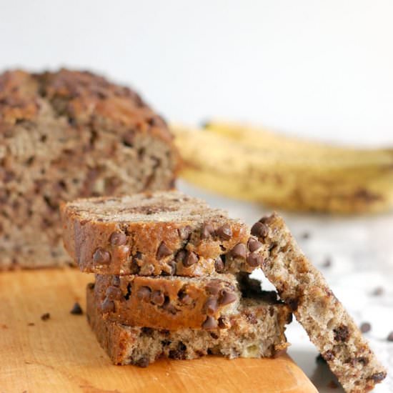 Buckwheat Choc Chip Banana Bread