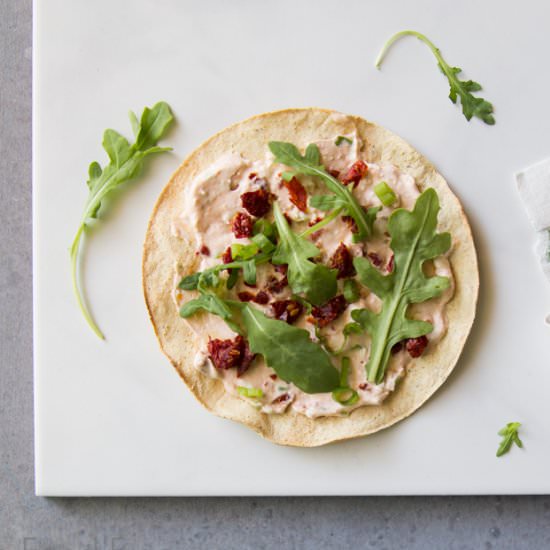 Arugula Sundried Tomato Tostadas